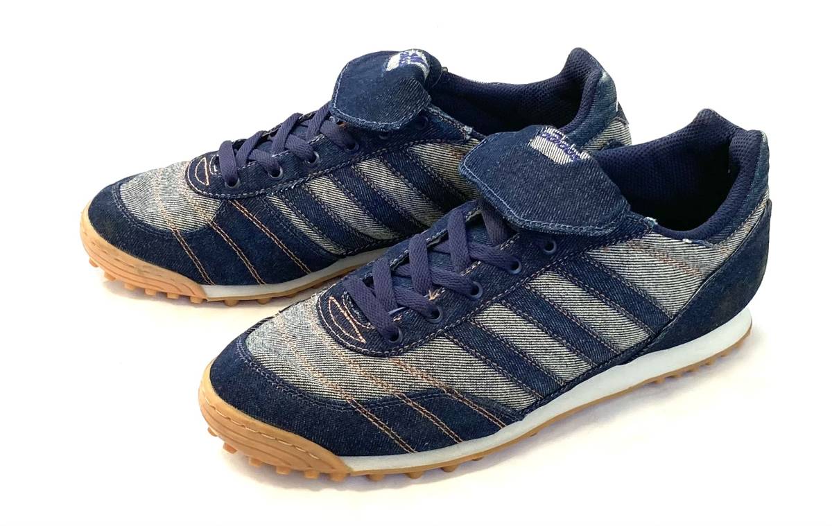 希少 03年製 adidas × LEVI'S CALCETTO 4DN デニム US10/28cm リーバイス アディダス コラボ 限定 コルチェット拍卖