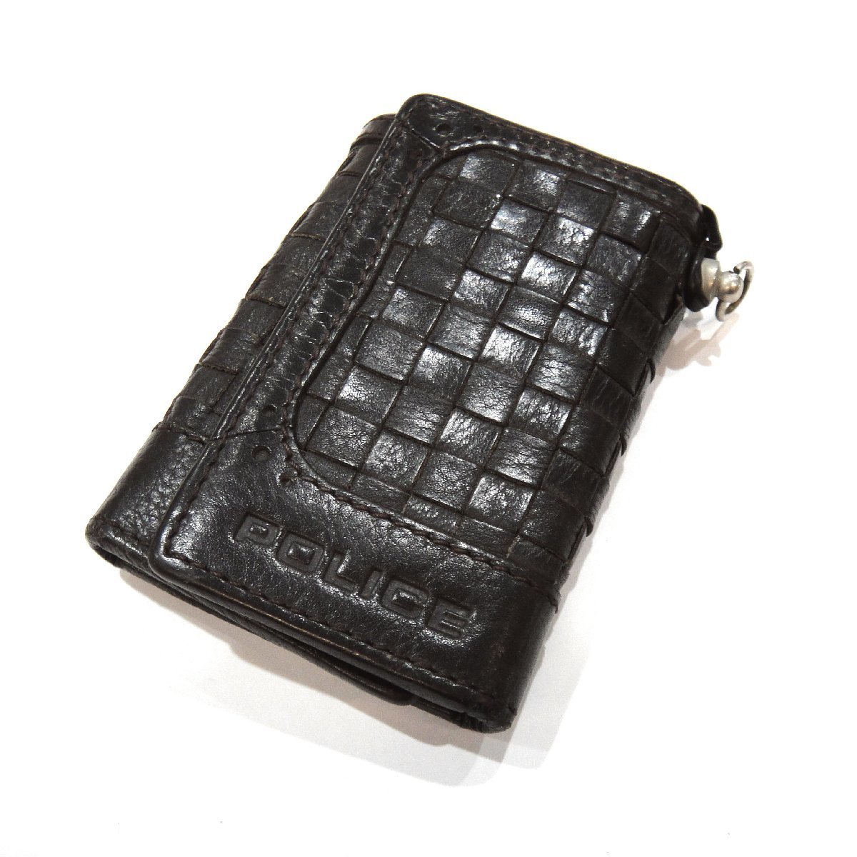 C301T ポリス POLICE キーケース レザー イントレチャート拍卖