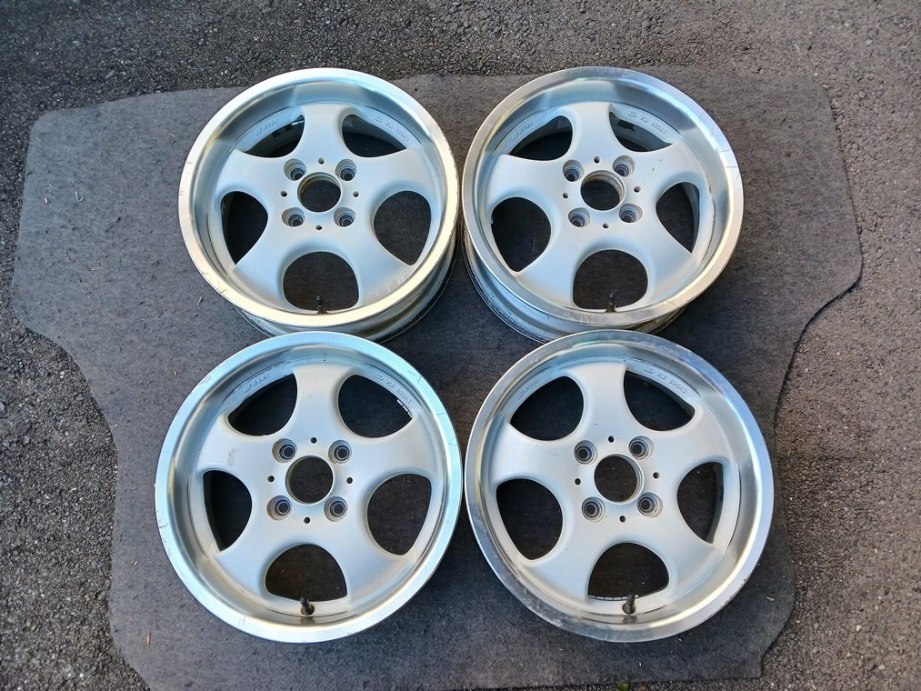 『psi』 WORK 14インチ × 5J +42 4穴 PCD100 アルミホイール4本セット拍卖