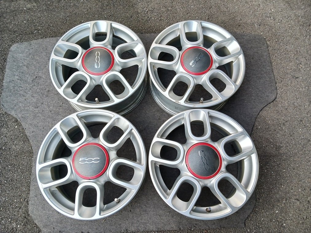 『psi』 FIAT500 (フィアット) 純正 15インチ × 6J +35 4穴 PCD98 アルミホイール4本セット拍卖