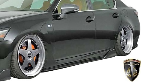 【M's】レクサス GS F (2015.11-) AIMGAIN SPORT サイドアンダースポイラー 左右 FRP製 エイムゲイン エアロ LEXUS 10系 URL10拍卖