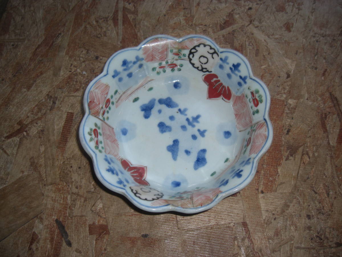 犬山の 昭和初期の 器 煮物皿 高さ 約7cm 直径 約 20cm 古物拍卖