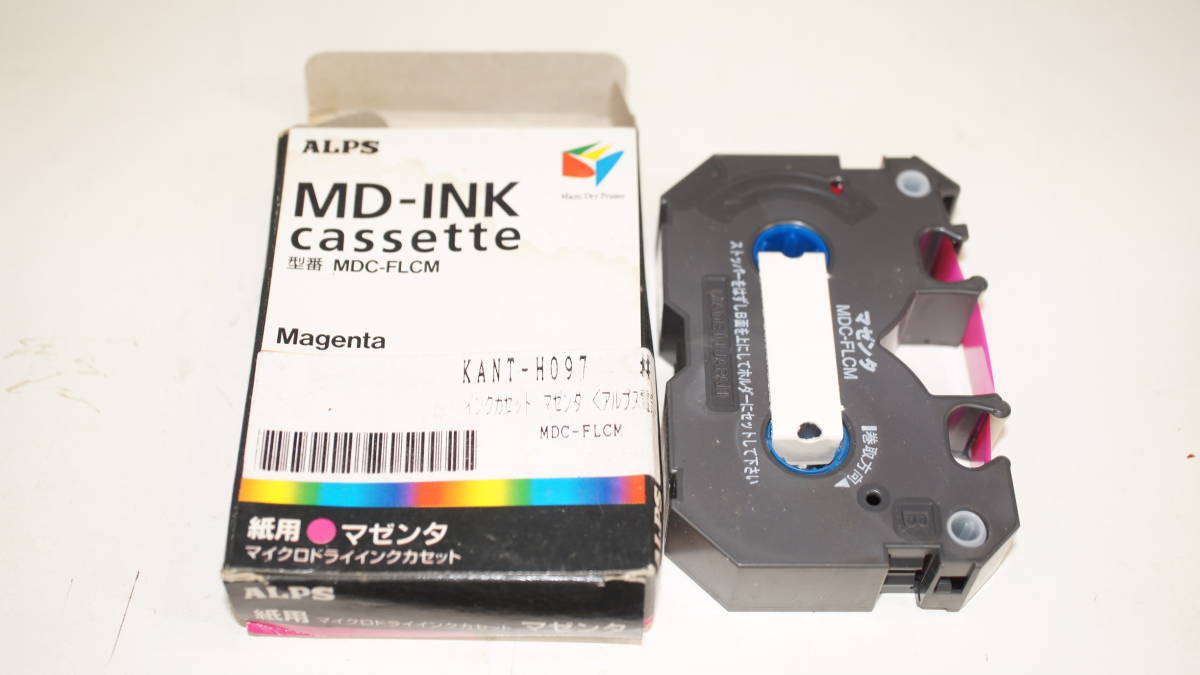 ALPS アルプス インクリボン 紙用 マゼンタ MDC-FLCM拍卖