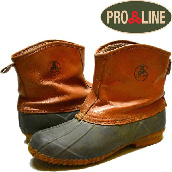 1点物◆プロラインProLineビーンブーツ古着メンズ26レディースOKアメカジ90sストリート/アウトドア山レザーシューズ長靴レインラバー793935拍卖