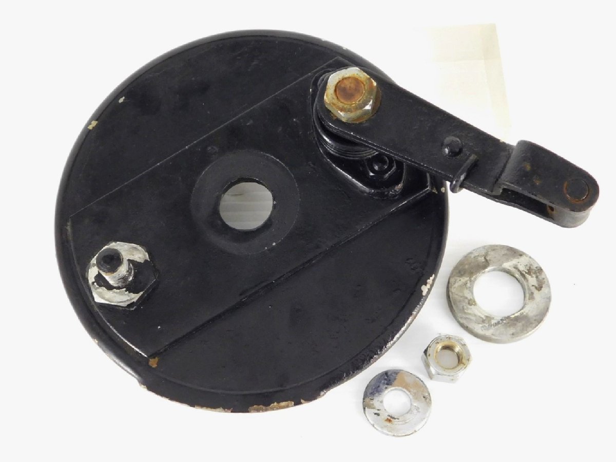 60【評価A】 ロイヤルエンフィールド ビュレット BULLET 350 ブリット 純正 リア ドラム ブレーキ パネル ブリット ROYAL ENFIELD 500拍卖