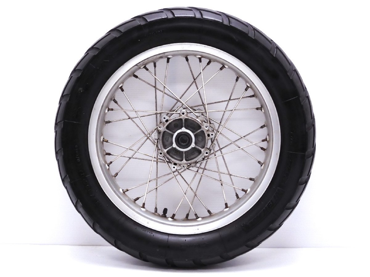 160【評価A】 BMW F650GS 純正 リア スポーク ホイール MT 3.00×17 タイヤ 山3分 130/80R17 F650CS F700GS F800GS拍卖