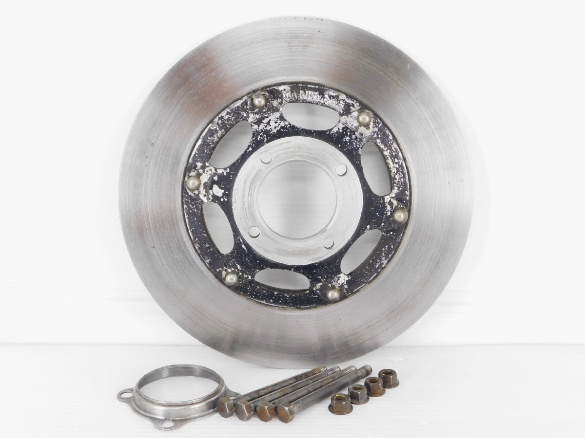 80【評価A】 CB250 セニア CB350 当時物 純正 フロント ブレーキ ディスク カバー 付き 厚7.0mm CB250K CB250T CL250 CL350 CB350F拍卖