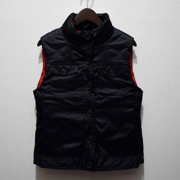 GAP ダウンベスト 黒/赤 XXS拍卖
