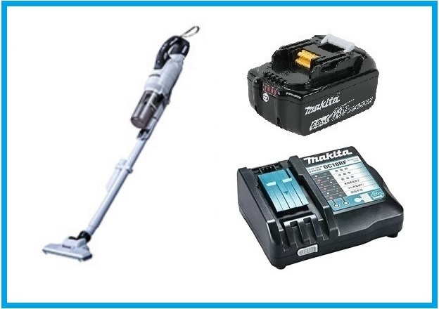 マキタ 18V 充電式クリーナ CL286FDZW(白)+充電器(DC18RF)+バッテリ(BL1860B)【サイクロン一体式/ワンタッチスイッチ】拍卖