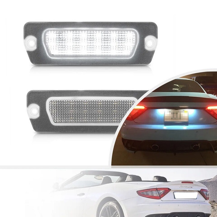 激白光 ! 交換式 ! LED ナンバー灯 ライセンス ランプ マセラティ グラントゥーリズモ MC スポーツ シフト オートシフト センテニアルSPED拍卖