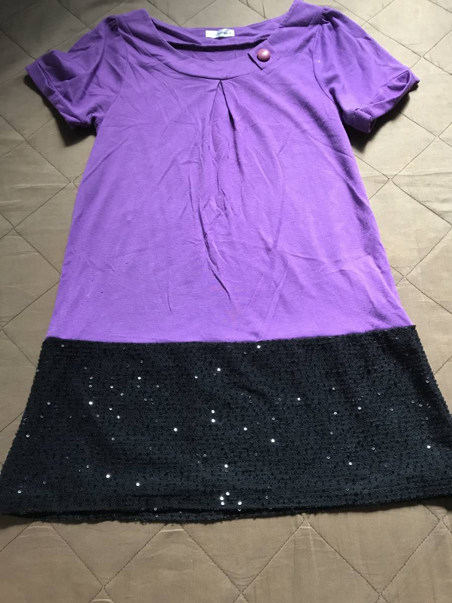 イトキン 紫色のチュニック サイズ38拍卖
