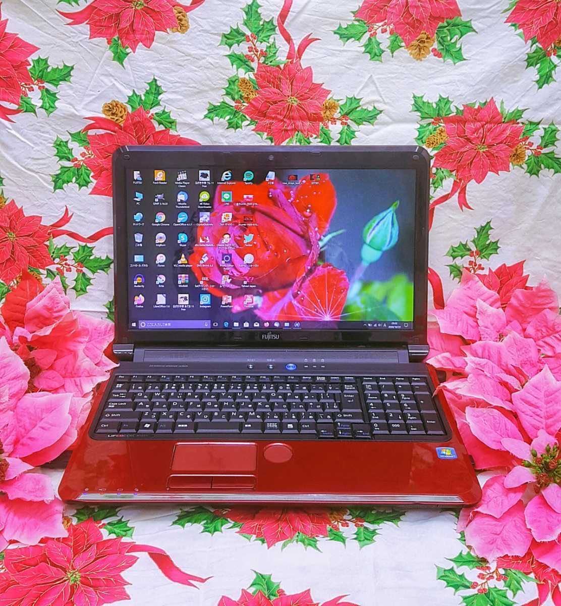 極上品/大人気/高速SSD256/富士通LifeBook/DVDドライブ/テレワーク可能/Win10/メモリ8G/オフィス/カメラ搭載/ソフト多数拍卖