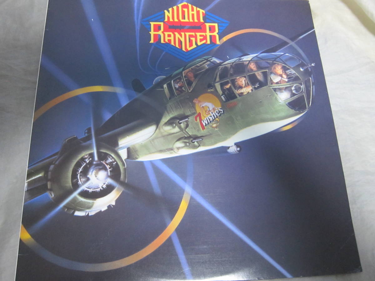 ナイト・レンジャー NIGHT RANGER 7 WISHES 国内盤LP ワーナー盤 歌詞対訳付 即決拍卖