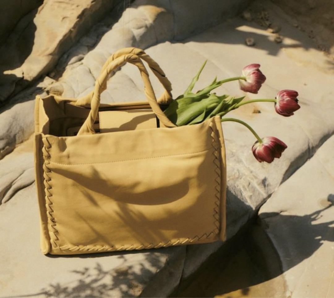 TOV トーヴ トートバッグ ハンド カバン ベージュ レディース レザー拍卖