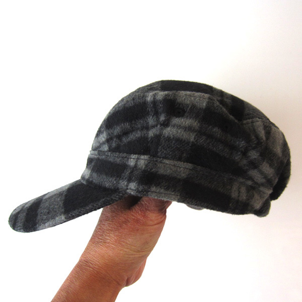 未使用 チェック柄 ワークキャップ グレー 拍卖