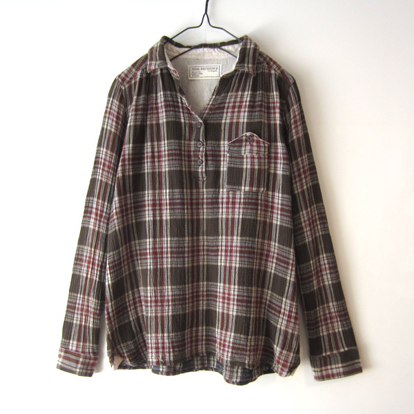 美品 FINAL DECISION/ファイナルディシジョン チェック柄 長袖シャツ拍卖