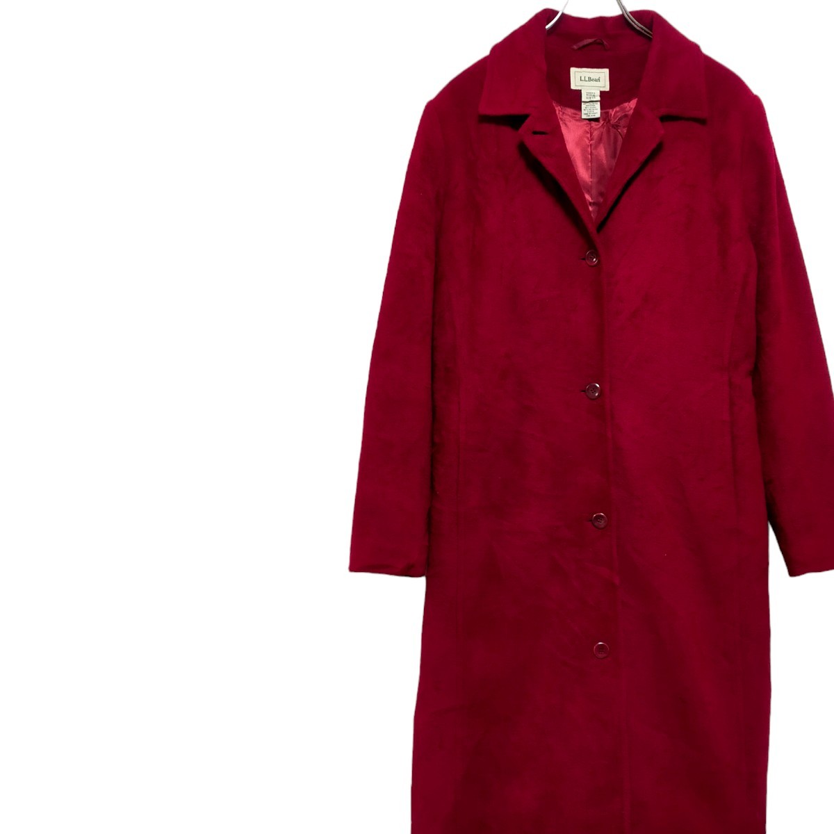 古着 エルエルビーン ロングコート フェルト生地 ウールコート 00s拍卖