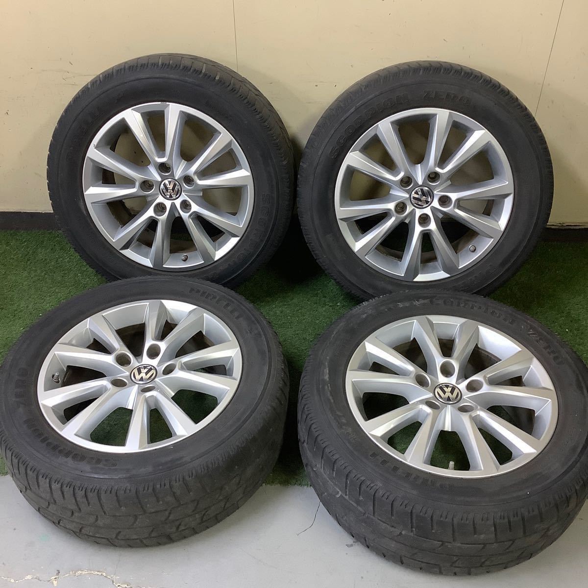VW トゥアレグ 7P系 タイヤホイール4本セット 8Jx18H2 ET53 タイヤ→SCORPION ZERO 255/55R18 管番1699拍卖