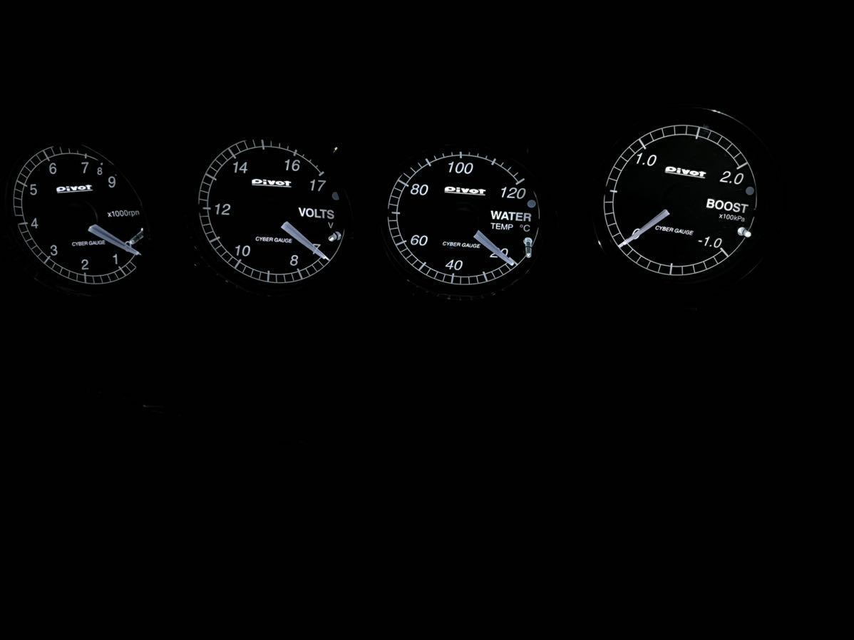 Pivot サイバーゲージ OBD カプラーオン ブースト計 水温計 電圧計 タコメーター OBDユニット 全種類セット拍卖