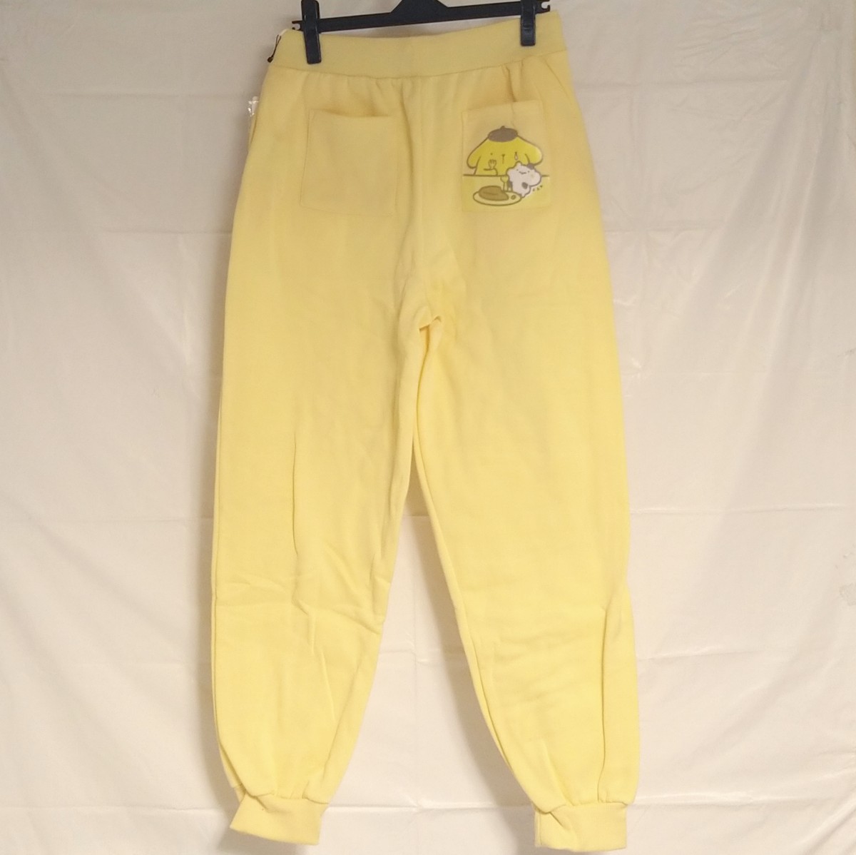サンリオ ポムポムプリン ボトムス ロングパンツ スウェットパンツ 裏起毛 イエロー レディース Lサイズ拍卖