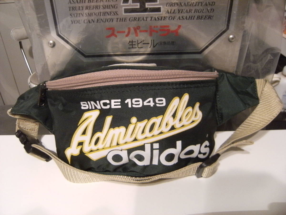 昭和レトロ★90年代★ACE 製★adidas アディダス ウエストポーチ★スキー テニス ゴルフ 登山 自転車 アウトドア ボディビル 旅行 キャンプ拍卖