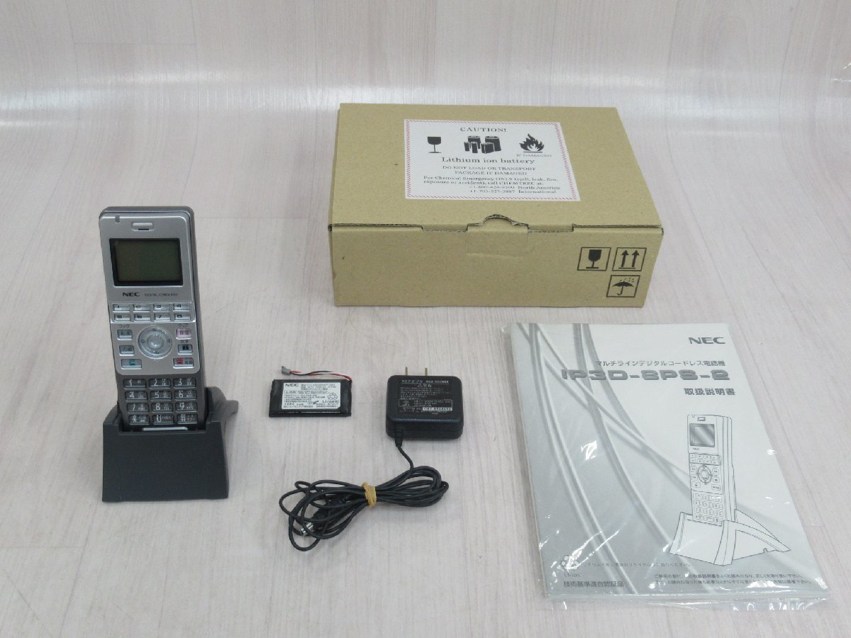 ▲ZZF 1114 o 保証有 美品 NEC AspireWX IP3D-8PS-2 デジタルコードレス 電池・取説付 箱入・祝!!10000取引突破!!拍卖