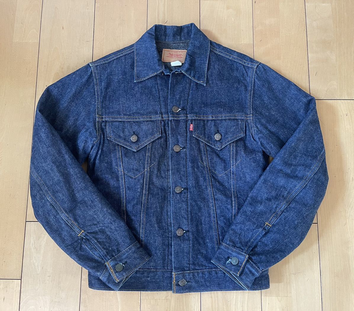 Levi's リーバイス 70505-0317 70s TROY ヴィンテージ ブランケット デニム ジャケット スモールe 濃紺 34 USED 拍卖