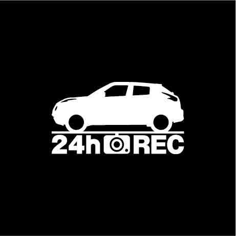 【ドラレコ】日産 ジューク【F15系】後期型 24時間 録画中 ステッカー拍卖