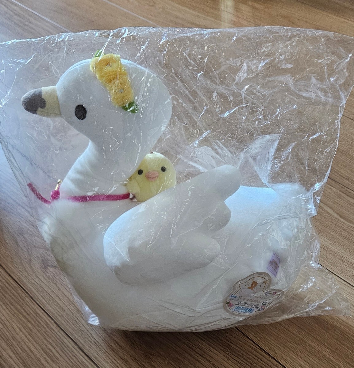 ♪リラックマ2022スワンと金色の花ぬいぐるみクッション♪拍卖