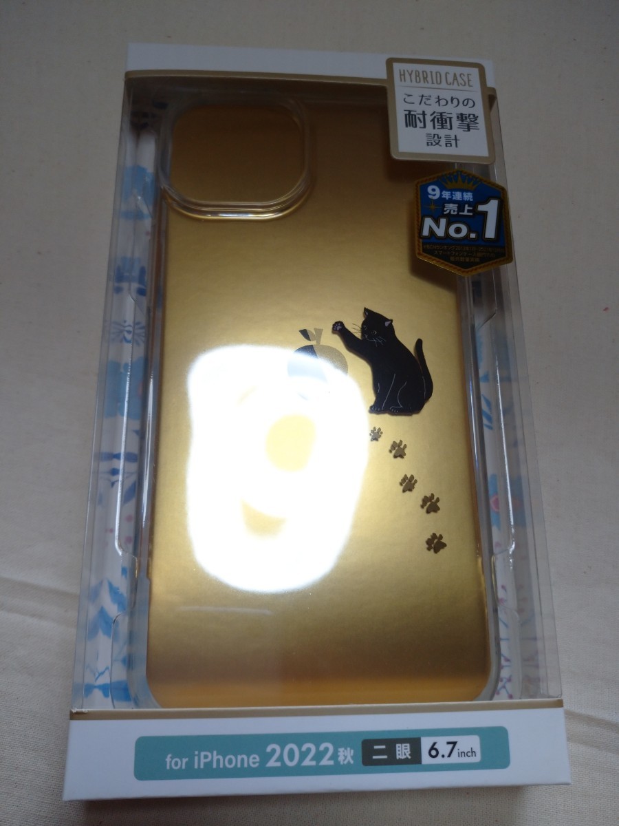 ネコ 6.7inch iPhoneケース 新品 エレコム 耐衝撃拍卖
