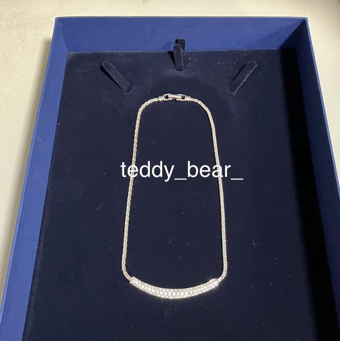 送料無料 未使用に近い 美品 スワロフスキー SWAROVSKI ネックレス 箱あり シルバー拍卖