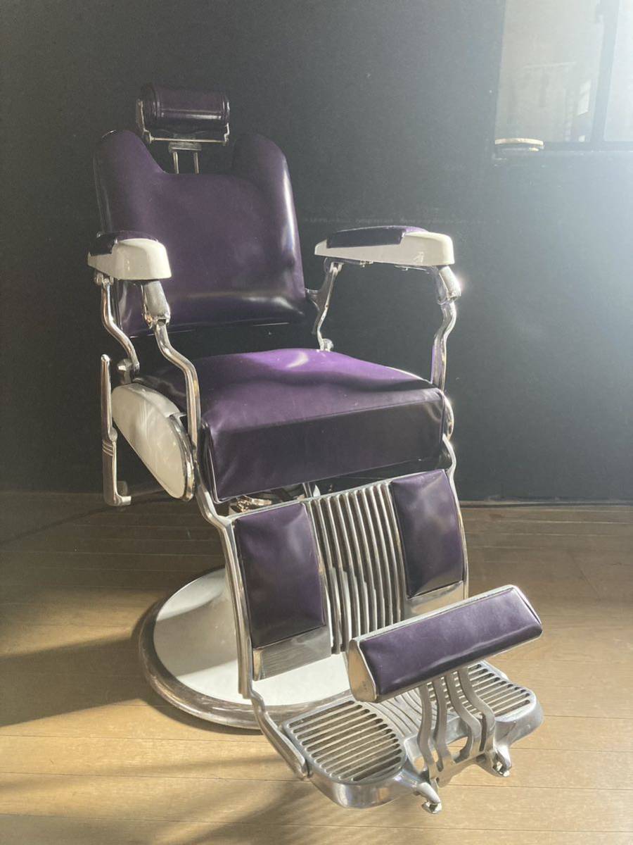 BARBAR バーバーチェア TAKARA 床屋椅子 床屋の椅子 昭和レトロインダストリアル ヴィンテージチェア TAKARA 拍卖