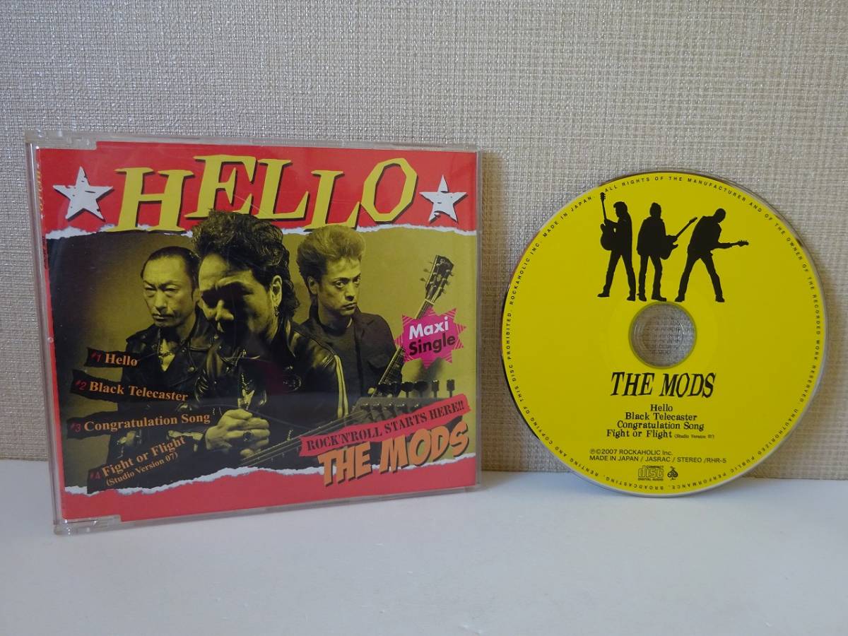 used MAXI CDS / THE MODS ザ・モッズ HELLO / BLACK TELECASTER / CONGRATULATION SONG / FIGHT OR FLIGHT(STUDIO VERSION 07)【RHR-5】 拍卖