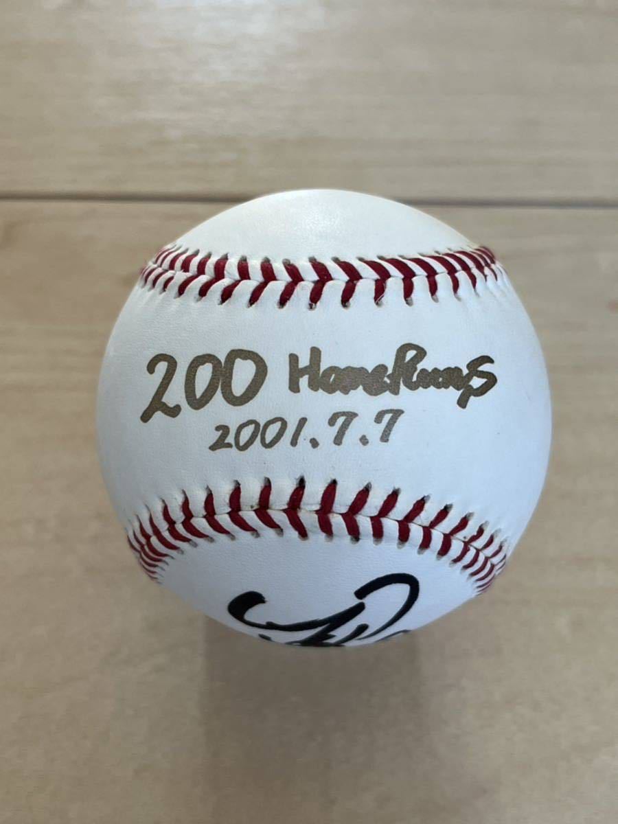 激レア◆金本知憲◆直筆サインボール 【200号本塁打達成オフィシャル記念直筆サイン】広島東洋カープ 阪神タイガース◆球団オフィシャル品拍卖