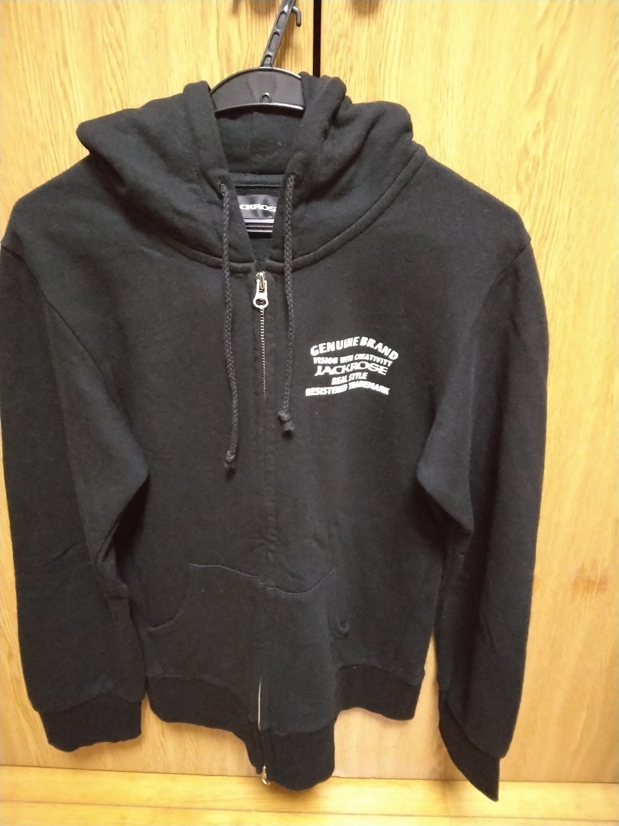 ジャックローズ Jackrose ジップアップパーカー ブラック サイズフリー拍卖