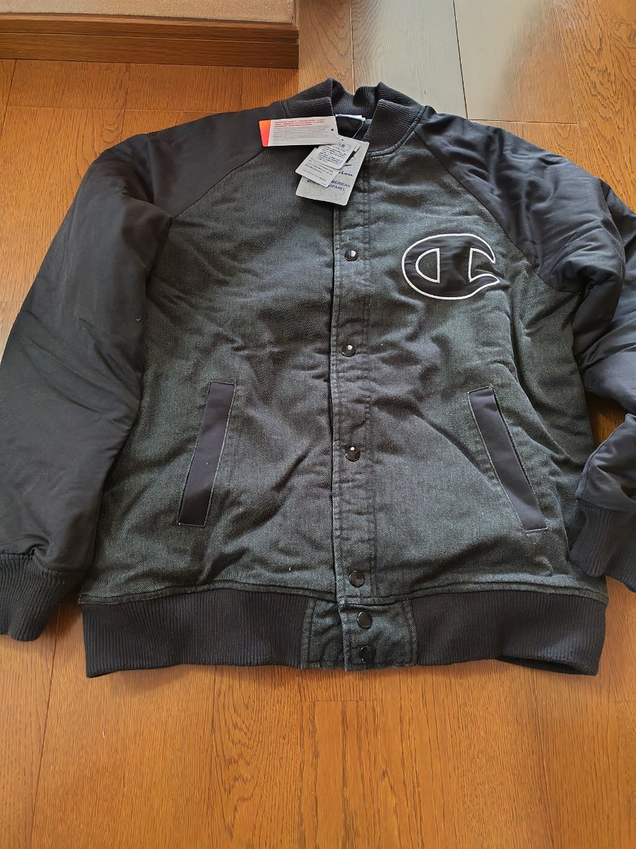 新品未使用タグ付 チャンピオン スタジャン 黒 Lサイズ ゆうパック1080円拍卖