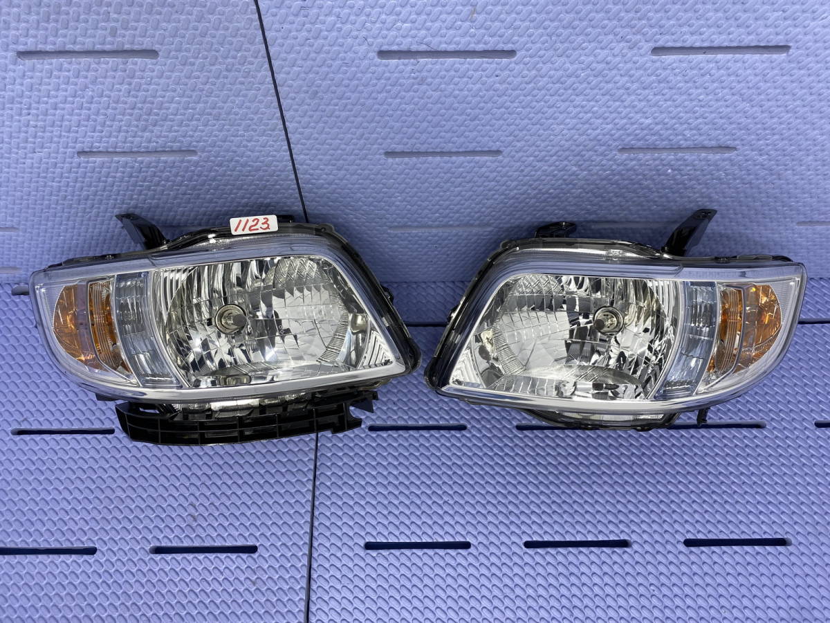 1123 * ゼスト JE1 JE2 ヘッドライト 左右 SET 100-22620 打刻印拍卖