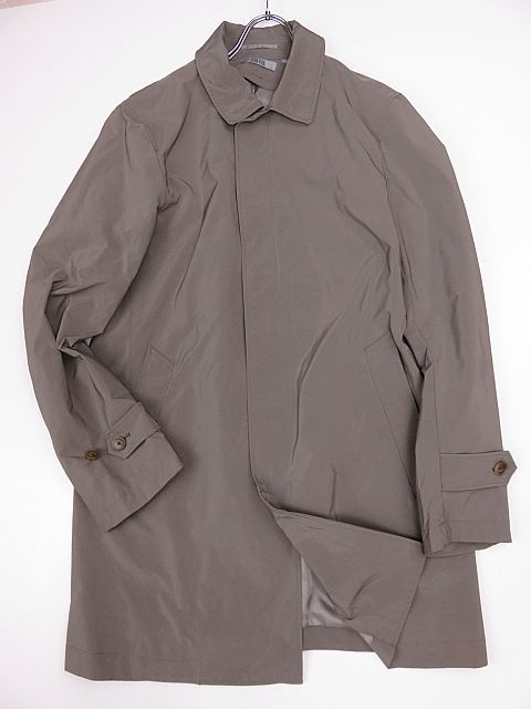 【送料無料】ユニクロ UNIQLO ステンカラーコート 茶系 L拍卖