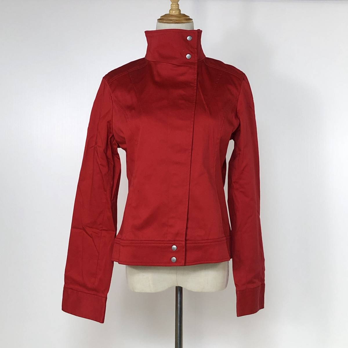 Y0316 GLACIER グラシア Honeys ハニーズ レディース アウター ジャケット 長袖 11ARサイズ Lサイズ レッド 赤 ビビッド 綿 コットン 春秋拍卖