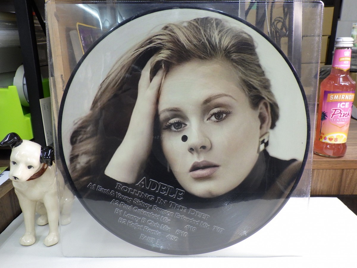 ZK4|【 '12inch / PICTURE VINYL 】Adele「ROLLING IN THE DEEP Remix」アデル拍卖
