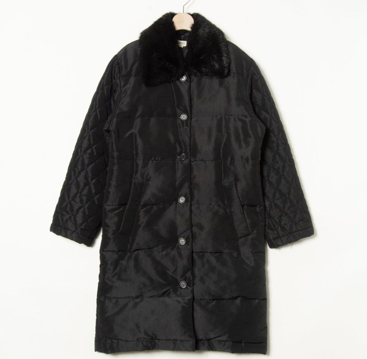 価格8万円程■BASCO フェイクファー衿ダウンコート レディース M (送料無料)拍卖