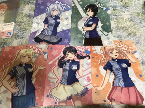 236クリアファイル BanG Dream! バンドリ ローソン特典 Morfonica 倉田ましろ 桐ヶ谷透子 広町七深 二葉つくし 八潮瑠唯 全5枚セット拍卖