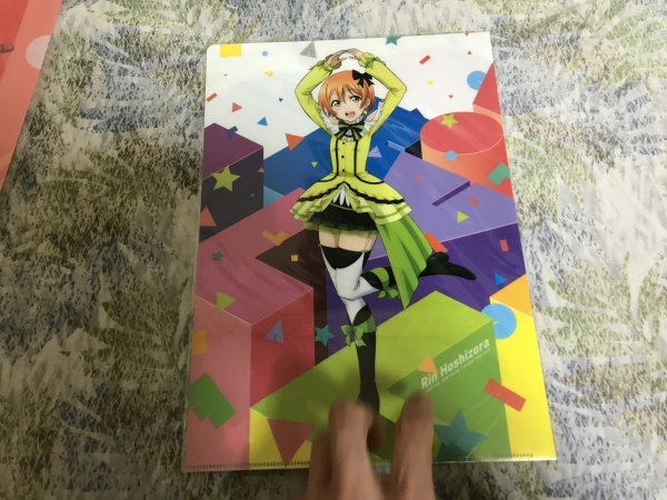 236クリアファイル ラブライブ! Birthday Figure Project 電撃屋 特典 星空凛 メッセージカード付き拍卖