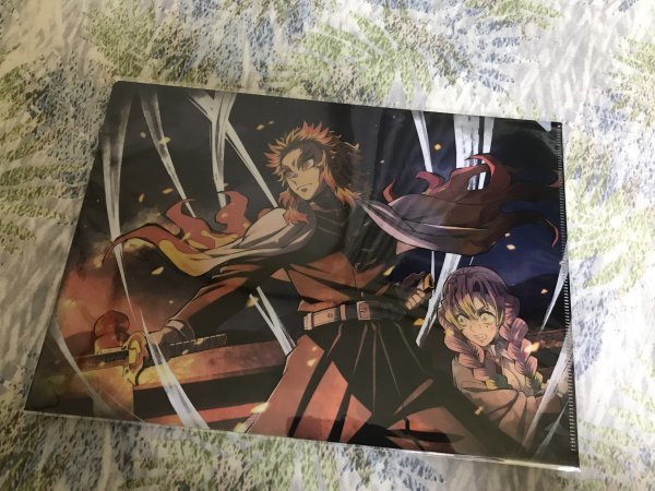 233クリアファイル 鬼滅の刃 ドラマCD 煉獄杏寿郎の使命 弐 特典 煉獄杏寿郎 甘露寺蜜璃 クリアファイル拍卖