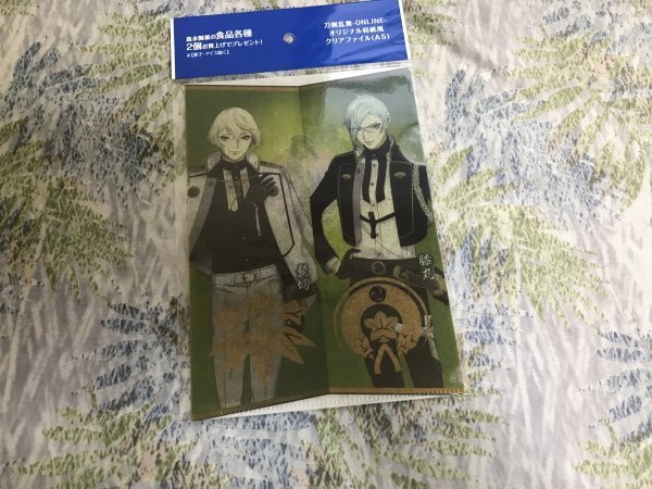 229クリアファイル 刀剣乱舞 森永 イオン特典 和紙 髭切/膝丸拍卖