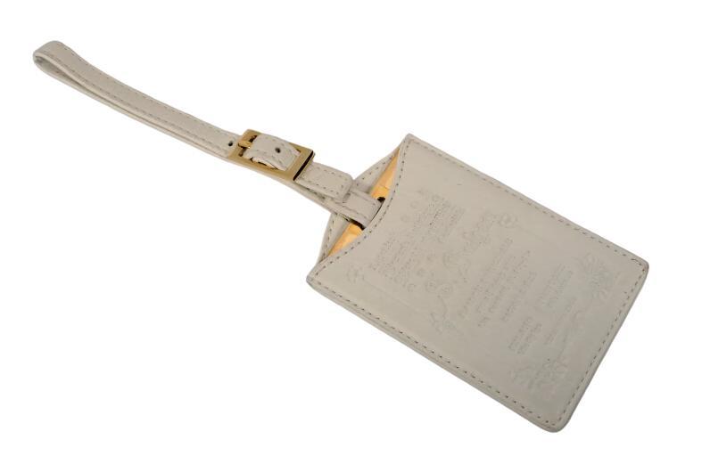 ブルガリ ミラー レザーケース ホワイト 白 バッグチャーム BVLGARI 鏡 【中古】拍卖