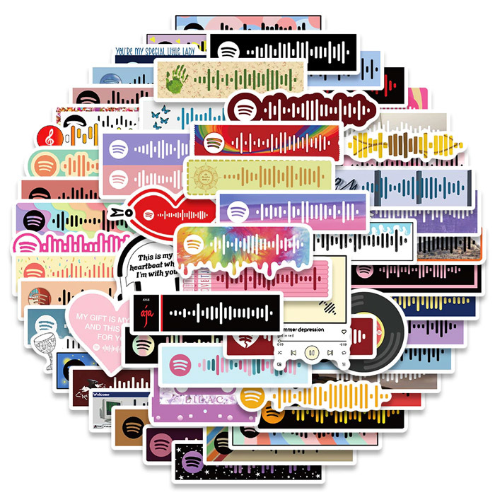 50枚 ステッカー 楽譜 音楽 ミュージック 防水 耐水 シール 詰め合わせ 1145拍卖