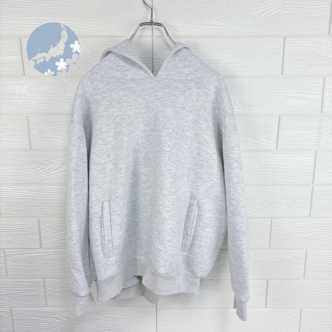 La-gemme グレー パーカー ベーシック オーバーサイズ拍卖