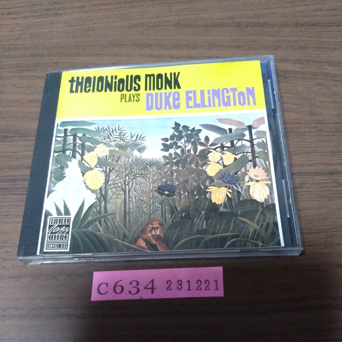 セロニアス・モンク / THELONIOUS MONK / PLAYS THE MUSIC OF DUKE ELLINGTON拍卖