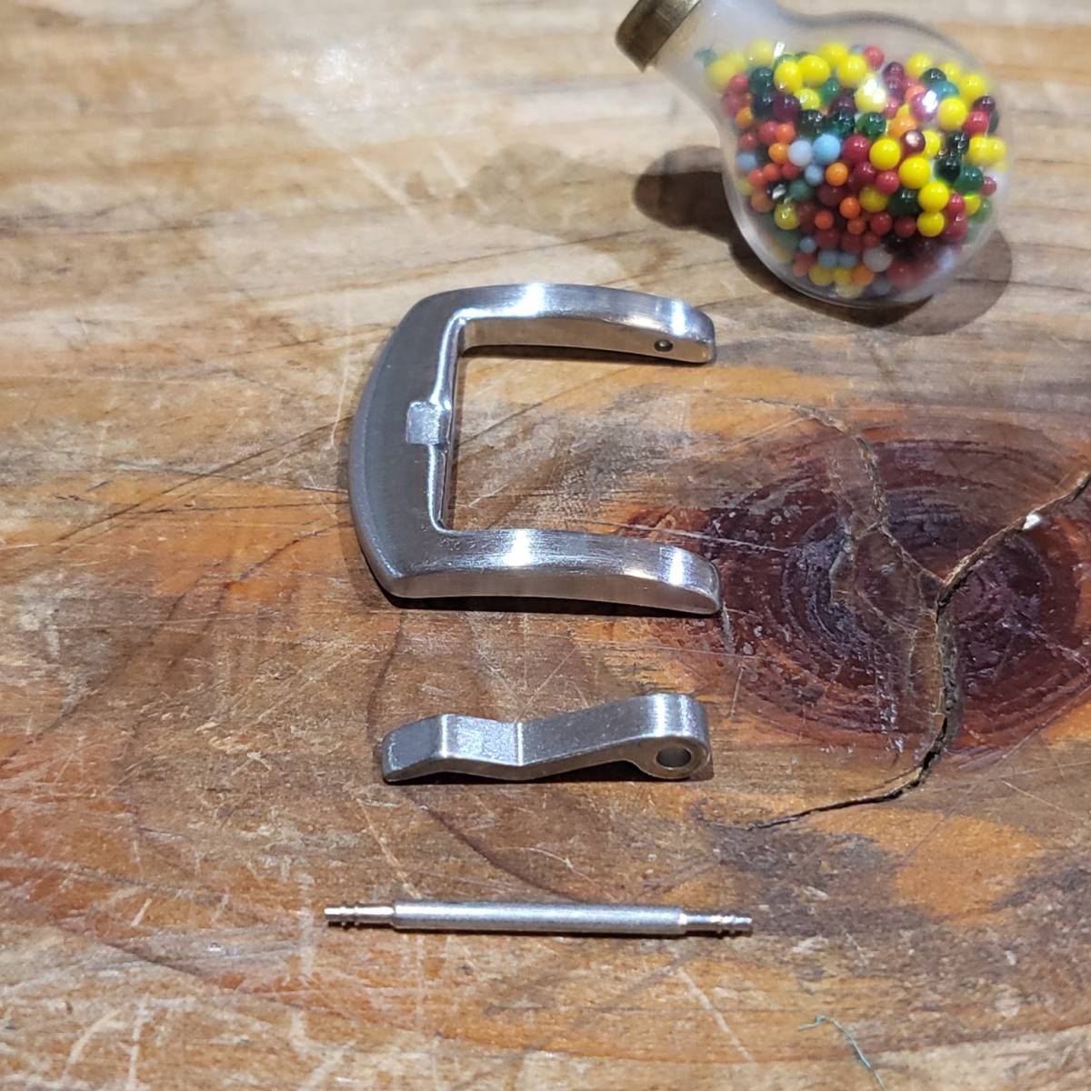 レザークラフト 腕時計 バックル (A型 内径18mm)拍卖